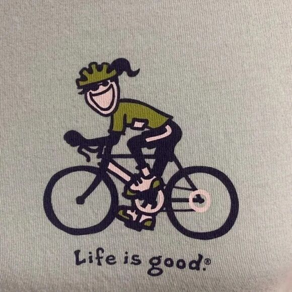 NWT LifeāisĀ goodāMintāGreenāTeeāsizeāLargeā#5 - Picture 2 of 5